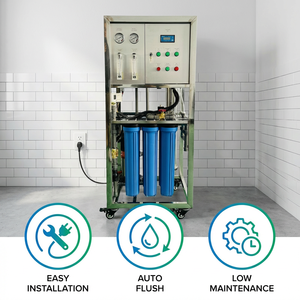 ระบบกรองน้ำแบบออสโมซิสผันกลับ (Reverse Osmosis) รุ่นใหม่ ขนาด 250 ลิตรต่อชั่วโมง พร้อมตลับกรองแบบเปลี่ยนเร็ว บำรุงรักษาง่าย - Product Image 3