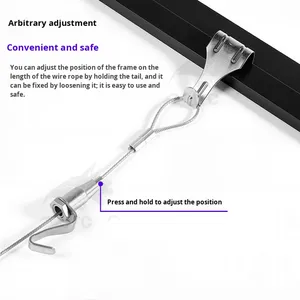 Stainless Steel Wire Rope Hanging Kit With Adjustable S <strong>Hook</strong> And Heavy Duty Hanging <strong>Hook</strong> For Industrial Suspension Systems - Product Image 3