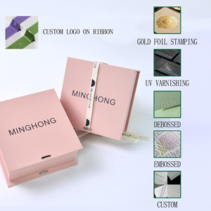 Cajas Rígidas de Lujo de Buena Calidad, Cajas de Regalo con Logotipo Personalizado, Tamaño Personalizado, Color Rosa Dorado, Laminación Mate, Cajas de Papel para Regalos - Product Image 2