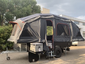 Popular carpa de inflado de aire recorrido de lujo al aire libre remolque de caravana de doble pliegue remolque de <span class=keywords><strong>camping</strong></span> todoterreno - Product Image 2