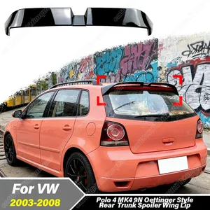Pour Polo 4 MK4 9N 2003 2004 2005 2006 2007 Aileron arrière de style Oettinger pour voiture, décoration de carrosserie, kit carrosserie - Product Image 1