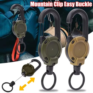 Wholesale Mountaineering Supplies <b>Extendable</b> Retractable Holders Keychain Badge Reels Heavy Duty Clip With Carabiner Key <b>Chain</b> - Product Image 5