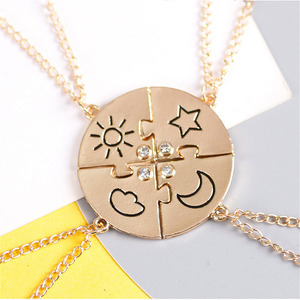 G2588 all'ingrosso Colliers De Meilleur Ami <span class=keywords><strong>Amitie</strong></span> Star Sun Moon Besties amicizia migliori amici BFF collana per 4 ragazze gioielli - Product Image 4