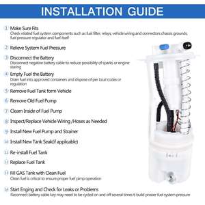 Conjunto de bomba de combustible eléctrica para <span class=keywords><strong>CHYSLER</strong></span> 300 300C V6 2.7L 04578218AF 04578218AD - Product Image 2