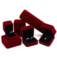 Boîte à bijoux ronde en velours orange pour collier et bague, emballage sans logo, emballage de bijoux mignon, rangement de bijoux, emballage luxueux