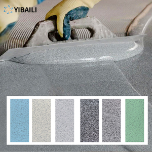<span class=keywords><strong>Peinture</strong></span> époxy auto-nivelante effet marbre haute dureté anti-rayures, revêtement liquide pour sols en ciment - Product Image 2