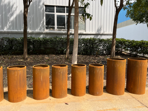 Macetas de exterior de suministro de fábrica con macetas de acero galvanizado con recubrimiento en polvo para Centro Comercial maceta de flores para uso en exteriores - Product Image 4