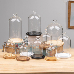 Ароматерапевтическая свеча крышка для защиты от пыли вечная жизнь цветок стеклянная крышка сухой цветок ручной работы DIY ясная стеклянная крышка - Product Image 2