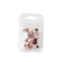 Décorations d'ongles 3D en résine florale rose et fournitures de bijoux - Décorations d'ongles de style doux de la marque FU&CO pour manucure