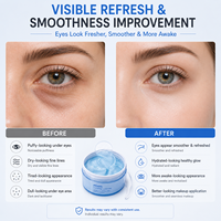 Masque Hydrogel Anti-Cernes et Anti-Poches Personnalisé pour le Contour des Yeux, Traitement Lissant des Rides Fines, Patchs Oculaires au Collagène PDRN