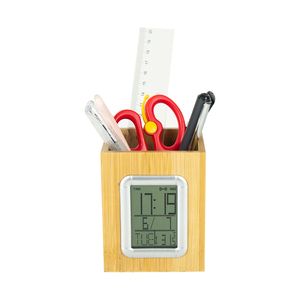 Led bút điện tử đồng hồ thời gian Lịch hiển thị kỹ thuật số penholder dlock bàn văn phòng phẩm dtorage Quà Tặng - Product Image 1