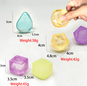 Mờ co giãn căng thẳng <span class=keywords><strong>Fidget</strong></span> Cubes 9 phong cách cảm giác đồ chơi trẻ em siêu rắn squish bên món quà cứu trợ đồ chơi làm bằng nhựa bền - Product Image 2