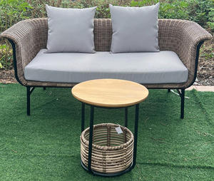 Canapé en rotin tissé <span class=keywords><strong>de</strong></span> balcon <span class=keywords><strong>de</strong></span> haute <span class=keywords><strong>qualité</strong></span> Ensemble <span class=keywords><strong>de</strong></span> canapé en rotin <span class=keywords><strong>de</strong></span> <span class=keywords><strong>jardin</strong></span> extérieur imperméable à l'eau - Product Image 3