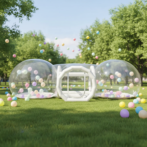 Burbujas Inflables Gigantes Dobles Casa de Burbujas Globos para Niños Tienda de Campaña Domo Inflable Doble Transparente para Fiesta - Product Image 2