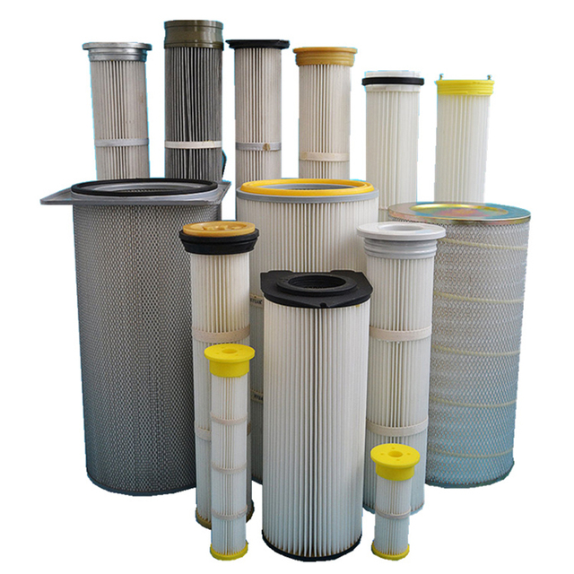 High Quality Dust Polyester Filter Cartridge Canister Dust Filter Industrial Dust Collectors PTFE Dust Collector Filter element