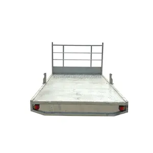 Factory manufacture 8x7 Utility low bed Flatbed Truck Trailer for transportation of wood, etc