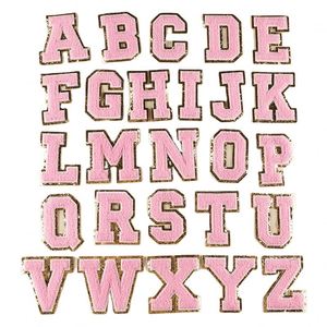 Offre Spéciale – Applique brodée en chenille avec lettres, bords dorés scintillants et colorés - Product Image 2