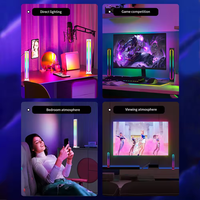 Howlighting LED RGB Barra de Control de sonido luz nocturna lámpara de noche ambiental con aplicación y Control remoto para decoración de deportes electrónicos