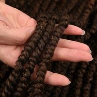 Cheveux synthétiques tressés au crochet Passion Twist 11Roots Spring Twist pré-bouclés pour femmes