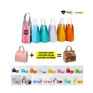 Sac isotherme jetable personnalisé en non-tissé pour tasses individuelles, idéal pour le thé au lait, le café, les boissons à emporter et l'emballage pour les commerces de boissons. - Product Image 4