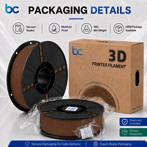 Filament PLA bois Becreative, <span class=keywords><strong>prix</strong></span> usine, 1,75 mm, 1 kg, aspect bois réaliste, toucher lisse, faible odeur, pour imprimantes 3D FDM et moulage - Product Image 6