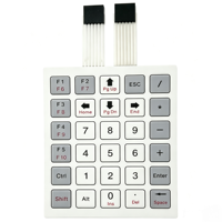 Clavier à touches matricielles 5x6 personnalisable avec interrupteurs tactiles et double ligne de connexion pour panneau de commande numérique