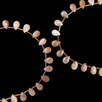 8 perles en pierre de soleil verte naturelle de 12 mm, facettées en forme de goutte, pleochroïques, avec coquille remplie de fractures, pour la fabrication de bijoux, bracelet DIY