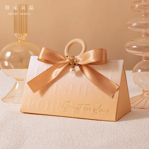 批发价礼品盒婚礼盒带定制印刷标志的纸糖果盒 - Product Image 2