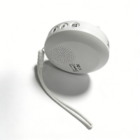 Weißes Rauschen Musik- und Alarmton-Wecker mit Schlummerfunktion, DST, LCD-Display, digital, wiederaufladbar, Vibrationsfunktion für Hörgeschädigte, zur Verwendung unter dem Kopfkissen