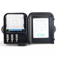 Caja de Distribución/Terminación de Fibra Óptica para Exteriores de Alta Calidad FTTH de 8 Puertos, Caja Terminal Divisora 1x8, Caja NAP