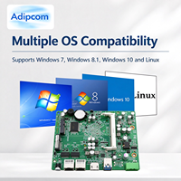 Motherboard Intel J1900 Dual Gigabit LAN Tegangan Lebar dengan Slot MSATA Mini PCIe SIM untuk PC Industri Tanpa Kipas
