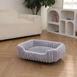 Large Square All-Season Dog <b>Bed</b> with Thickened <b>Bed</b> <b>Pads</b> New Modern Fashion Cat Dog Pet <b>Bed</b> Comfortable Stay Solid Pattern - Product Image 3