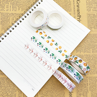 Ruban Washi Japonais Personnalisé en Gros, Adhésion Acrylique Simple Face, Papier de Masquage pour Impression d'Autocollants Décoratifs Washi