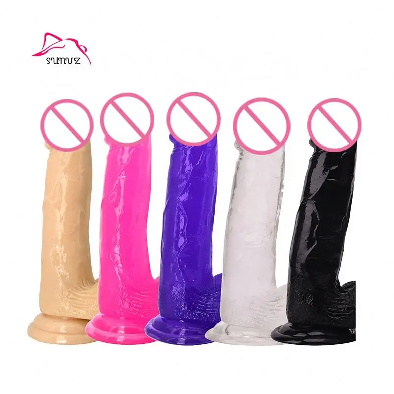 New York contoh gratis Penis seks Dildo silikon untuk wanita Dildo besar realistis mainan seks Dildo Penis buatan karet untuk wanita