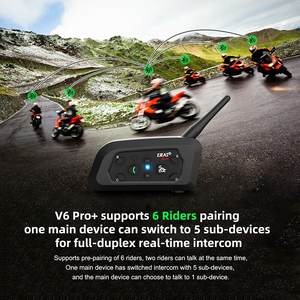 Intercomunicador para Casco de Motocicleta <span class=keywords><strong>EJEAS</strong></span> <span class=keywords><strong>V6</strong></span> PRO BT con Interfono de 800m, 6 Conductores, Función de Cambio de Intercomunicador, Reducción de Ruido CVC - Product Image 6