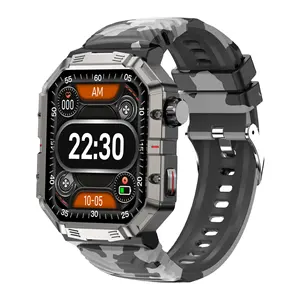 Sport Smart Watch GW55 2.02 Inch Large Screen Compass Voice Call Music Health Monitoring AI Voice smart man watch 2024