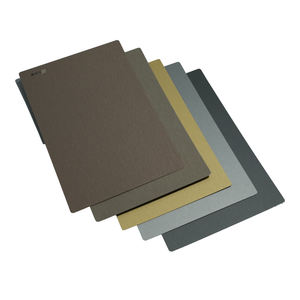 Renkli metalik <span class=keywords><strong>HPL</strong></span> altın fırçalanmış yüksek basınçlı laminat levha kamu alanı dekorasyon banyo mutfak oteller hastaneler için - Product Image 1