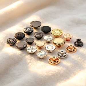 Boutons en alliage de zinc plaqué sur mesure, faible MOQ, prix d'usine, boutons personnalisés avec logo en or antique pour costume, manteau, vêtement de mode - Product Image 6