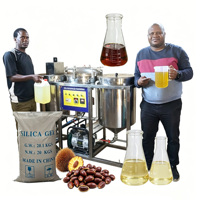 Équipement de raffinage de l'huile de palme avec machine de purification d'huile par dégommage, déphtosphorisation, décoloration et déshydratation HJ-JLYJ200