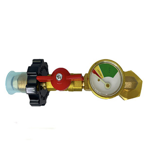 Régulateur <span class=keywords><strong>de</strong></span> <span class=keywords><strong>gaz</strong></span> <span class=keywords><strong>propane</strong></span> en laiton avec manomètre pour raccordement <span class=keywords><strong>de</strong></span> réservoir <span class=keywords><strong>de</strong></span> camping - Product Image 3