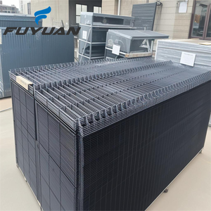 แผงรั้วลวดตาข่ายเชื่อม 3 มิติ เคลือบพีวีซี ประกอบง่าย สำหรับใช้งานกลางแจ้ง รั้ว 3 มิติ - Product Image 1