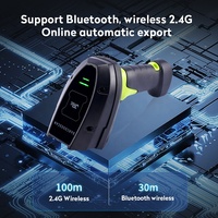 Lector de Códigos de Barras Portátil de Alto Rendimiento JR SL3678D, Escáner de Códigos QR 2D con Conexión por Cable y Bluetooth para Inventario de Almacén
