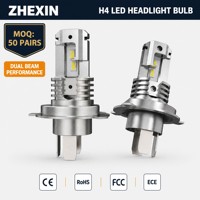 Ampoules de phare LED H4 à double faisceau 6300K, lumière blanche diurne, kit de mise à niveau de lumière blanche brillante, taille mini 1:1 pour l'éclairage automobile