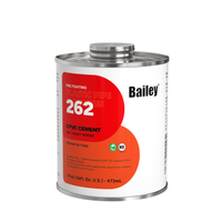 Ciment solvant CPVC rouge formulé, haute viscosité, pour système d'incendie, application sur tuyaux de 6 pouces, 118-946 ml