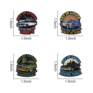 Get in Loser We're Bustin Ghost Enamel Pin - Spilla smaltata a tema film di fantascienza 'We're Going Back in Time', distintivo da risvolto, gioiello regalo per amici - Product Image 5