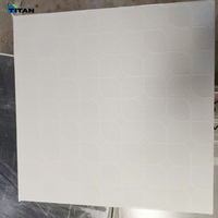 Placas de yeso satinadas 60x60 para techo falso tipo Gypsum Tiles de 60x60, decorativas para el hogar