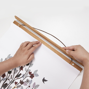 DIY Assemble <strong>Frame</strong> Hanging Wooden Magnetic Poster Hanger Timber Photo Picture <strong>Wall</strong> <strong>Frame</strong> Solid Wood Oak White Pine Beech - Product Image 2