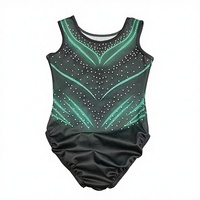 Vêtements de gymnastique et de danse pour filles et enfants, personnalisables, de haute qualité, avec strass, 100% nylon, impression numérique