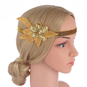 Vintage1920s accesorios <span class=keywords><strong>para</strong></span> el cabello con cuentas <span class=keywords><strong>para</strong></span> vestido de novia Gatsby flores bandas <span class=keywords><strong>para</strong></span> el cabello <span class=keywords><strong>para</strong></span> mujer original hecho a mano - Product Image 6