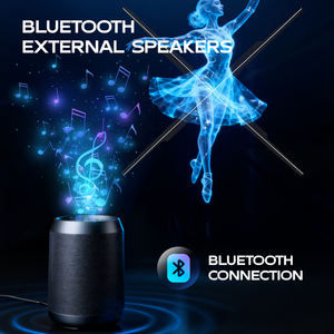 COEUS Ventilador LED Holográfico 3D de 52cm para Publicidad Interior, 1600*1024, Cuatro Aspas, Control por Aplicación Wifi, Visualización sin Gafas, Educación, OEM - Product Image 5